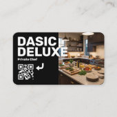 Professioneel visitekaartje met logo en QR-code (Voorkant)