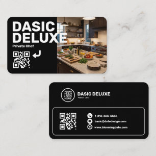 Professioneel visitekaartje met logo en QR-code