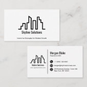 Professioneel Visitekaartje met minimalistisch des (Voorkant / Achterkant)