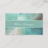 Professioneel Visitekaartje met pastel-toned marme (Voorkant)