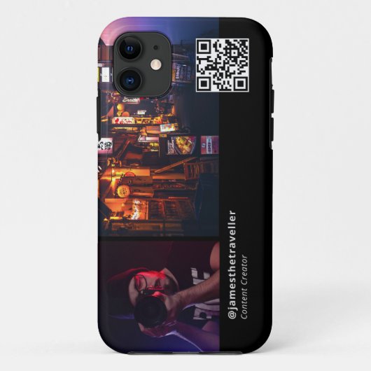 Professioneel Visitekaartje met QR Code Case-Mate iPhone Case (Achterkant)