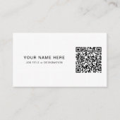 Professioneel Visitekaartje met QR-code & Logo (Voorkant)
