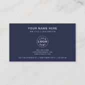 Professioneel Visitekaartje met QR-code & Logo (Achterkant)