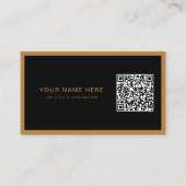Professioneel Visitekaartje met QR-code & Logo (Voorkant)