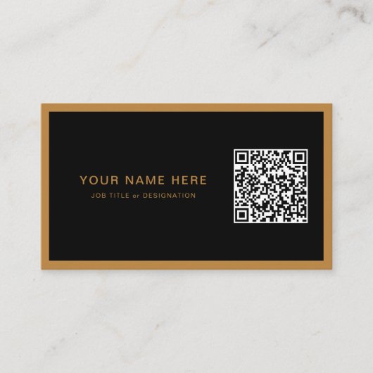 Professioneel Visitekaartje met QR-code & Logo (Voorkant)