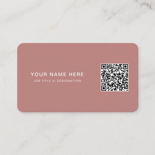 Professioneel Visitekaartje met QR-code & Logo (Voorkant)
