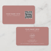 Professioneel Visitekaartje met QR-code & Logo (Voorkant / Achterkant)
