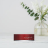 professioneel Visitekaartje met roodmetalen (Staand voorkant)