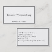 Professioneel Visitekaartje met zwarte en witte ra (Voorkant / Achterkant)