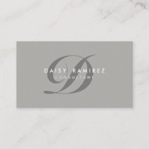 Professioneel Visitekaartje Modern Monogram