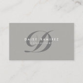 Professioneel Visitekaartje Modern Monogram (Voorkant)