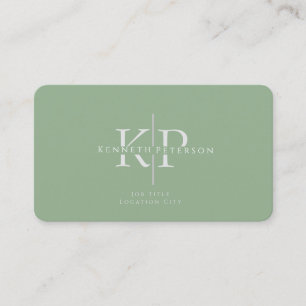 Professioneel Visitekaartje monogram Initialen