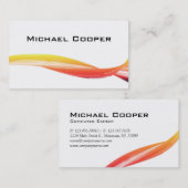 Professioneel Visitekaartje Oranje Geel W (Voorkant / Achterkant)