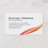 Professioneel Visitekaartje Oranje Geel W (Achterkant)