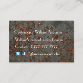 Professioneel Visitekaartje - robuust metalen ontw (Achterkant)