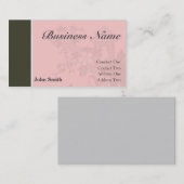 Professioneel Visitekaartje [roze/bruin] (Voorkant / Achterkant)