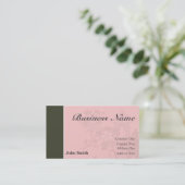 Professioneel Visitekaartje [roze/bruin] (Staand voorkant)