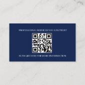 Professioneel Visitekaartje Template | Modern (Achterkant)