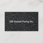Professioneel Visitekaartje van Asphalt-Paving Com (Voorkant)