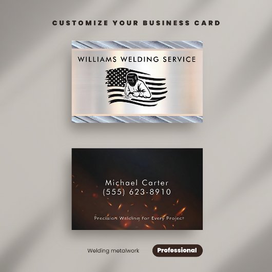 Professioneel Visitekaartje van de lasaannemer