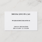 Professioneel Visitekaartje van de Painter Contrac (Achterkant)