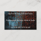 Professioneel Visitekaartje van de Painter Contrac (Achterkant)