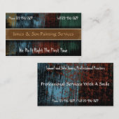Professioneel Visitekaartje van de Painter Contrac (Voorkant / Achterkant)