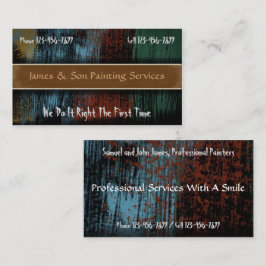 Professioneel Visitekaartje van de Painter Contrac