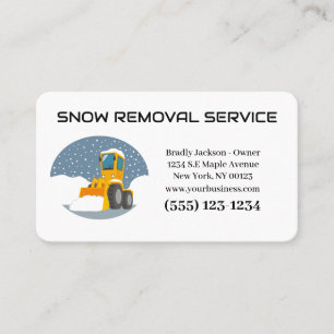 Professioneel Visitekaartje van de sneeuwverwijder