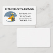 Professioneel Visitekaartje van de sneeuwverwijder (Voorkant / Achterkant)