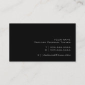 Professioneel Visitekaartje van de trainer (Achterkant)