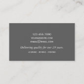 Professioneel Visitekaartje van het Schildbedrijf (Achterkant)