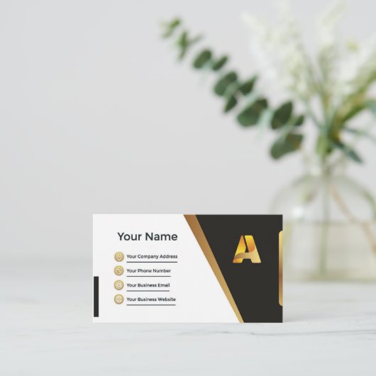 Professioneel Visitekaartje/Visiting Card-ontwerp  Visitekaartje (Staand voorkant)