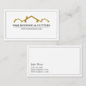 Professioneel Visitekaartje voor dakbedekking en g (Voorkant / Achterkant)