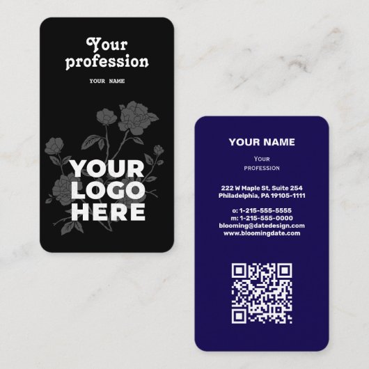 Professioneel Visitekaartje voor ondernemers (Voorkant / Achterkant)