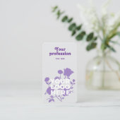 Professioneel Visitekaartje voor ondernemers (Staand voorkant)