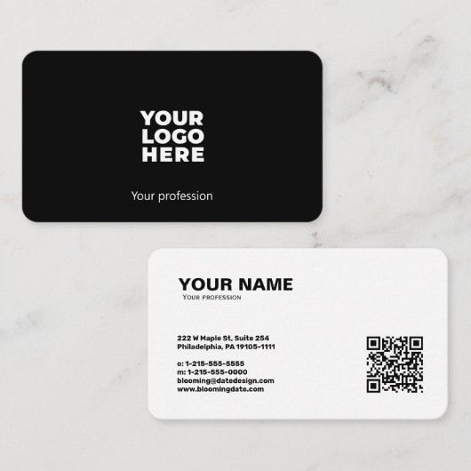 Professioneel Visitekaartje voor ondernemers (Voorkant / Achterkant)