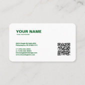 Professioneel Visitekaartje voor ondernemers (Achterkant)