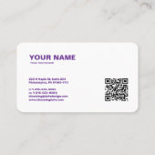 Professioneel Visitekaartje voor ondernemers (Achterkant)