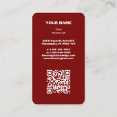 Professioneel Visitekaartje voor ondernemers (Achterkant)