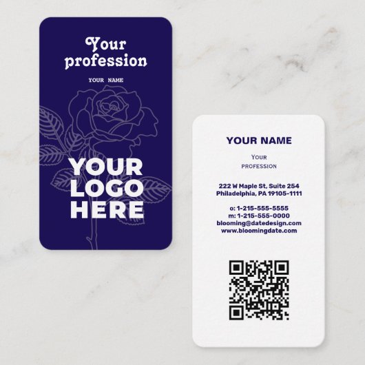 Professioneel Visitekaartje voor ondernemers (Voorkant / Achterkant)