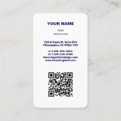 Professioneel Visitekaartje voor ondernemers (Achterkant)