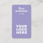 Professioneel Visitekaartje voor ondernemers (Voorkant)