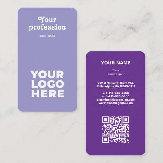 Professioneel Visitekaartje voor ondernemers (Voorkant / Achterkant)