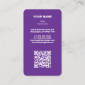 Professioneel Visitekaartje voor ondernemers (Achterkant)