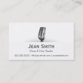 Professioneel Visitekaartje voor piano- en spraakd (Voorkant)