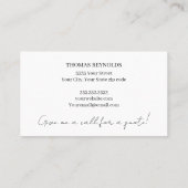 Professioneel Visitekaartje voor schilders (Achterkant)