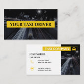 Professioneel Visitekaartje voor taxichauffeurs (Voorkant / Achterkant)