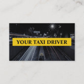 Professioneel Visitekaartje voor taxichauffeurs (Voorkant)