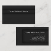 Professioneel Visitekaartje zwart grijs (Voorkant / Achterkant)